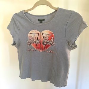 Biker baby tee